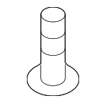 1249305123 - Body: Pkg Tray Trim Screw for Kia: Optima, Rio, Sorento Image