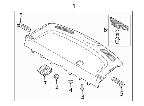 Interior Trim - Rear Body for 2023 Kia Rio #1