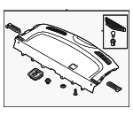 85610H9040WK - Body: Pkg Tray Trim for Kia: Rio Image