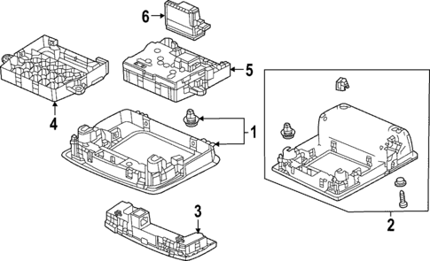 Overhead Console for 2024 Honda Civic #0