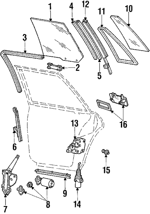 Rear Door for 1984 Lincoln Continental #0