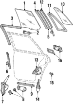 E25Y5425713A - Body: Glass for Lincoln: Continental Image