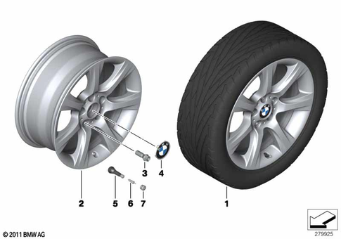 Light Alloy Rim for 2014 BMW 335i #51