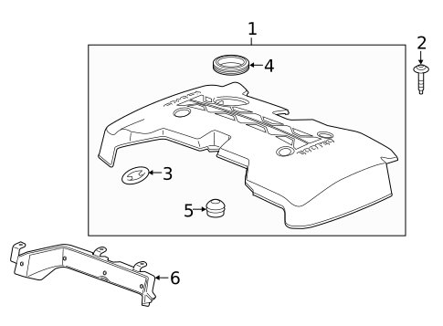 Engine Appearance Cover for 2017 Buick Envision #0