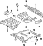 5760107010 - : Rear Side Rail for Lexus Image