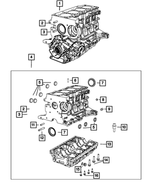 68236569AA - 1.4L Turbo; Engine: Short Block Engine Kit for Dodge: Dart | Fiat: 500 Image image