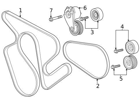 Belts & Pulleys for 2025 Chevrolet Silverado 2500 HD #0