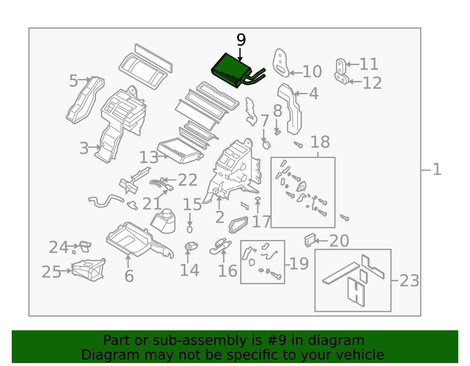 EG22-61-A10 - Heater Core 2009-2012 Mazda CX-7 | Mazda-Parts
