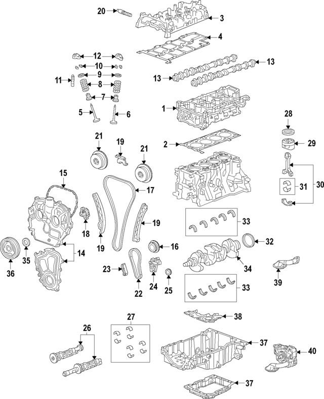 55486584 - : Part# 55486584 Intake Valve for Cadillac: CT4, CT5, CT6, XT4, XT5, XT6 | Chevrolet: Blazer | GMC: Acadia Image