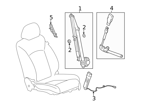 Front Seat Belts for 2013 Chevrolet Spark #0