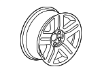 9595464 - : Wheel, Alloy for Chevrolet: Silverado 2500 HD, Silverado 3500 HD, Suburban 1500, Suburban 2500 | GMC: Sierra 2500 HD, Sierra 3500 HD, Yukon XL 1500, Yukon XL 2500 Image