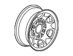 19417140 - Suspension: Wheel, Steel for Chevrolet: Silverado 2500 HD, Silverado 3500 HD | GMC: Sierra 2500 HD, Sierra 3500 HD Image
