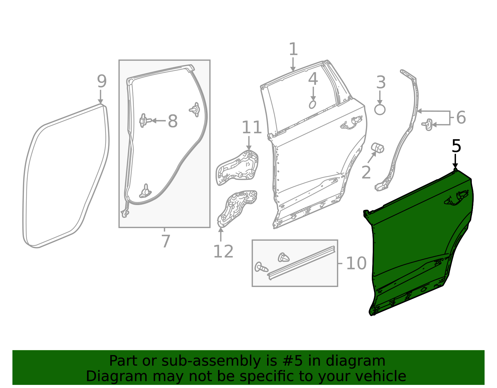 2022-2026 Acura MDX Outer Panel 67611-TYA-A00ZZ | OEM Parts Online