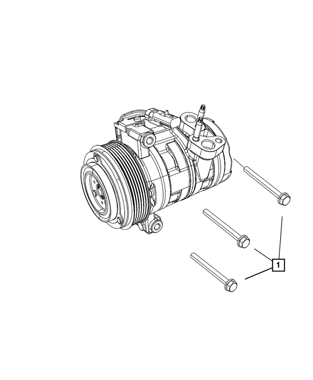 6101983 - Air Conditioners and Heaters: Hex Head Bolt And Washer for Mopar Image