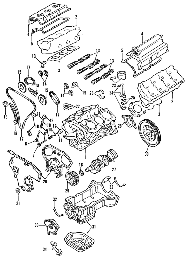 12207AG004 - Engine: Engine Crankshaft Main Bearing for INFINITI: FX35, G25, G35, I30, I35, JX35, M35, QX4, QX60 Image