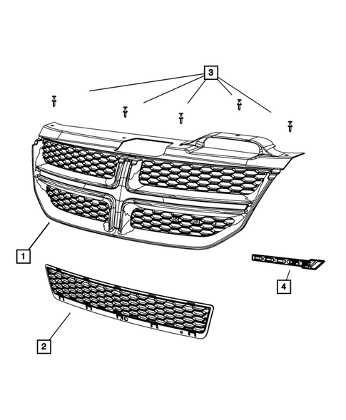 Grilles for 2019 Dodge Journey #0