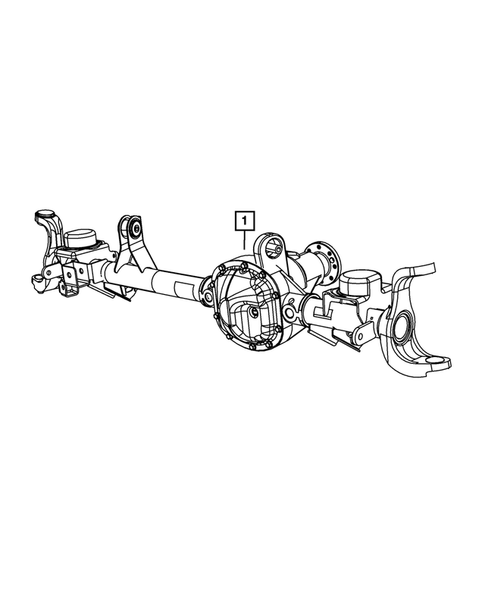 Front Axle Assembly for 2012 Jeep Wrangler #0