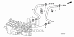 79721TA0A01 - Electrical/Exhaust/Heater/Fuel: HOSE, WATER INLET for Honda Image