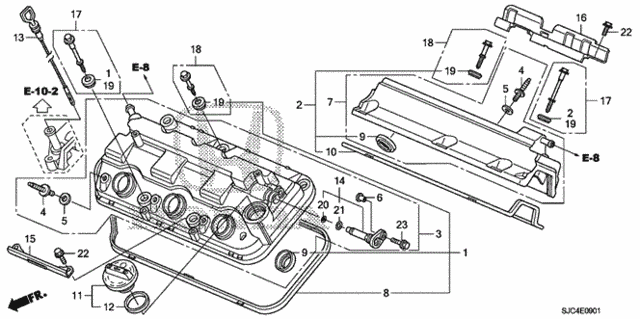 Cylinder Head Cover (2) for 2013 Honda Ridgeline #0