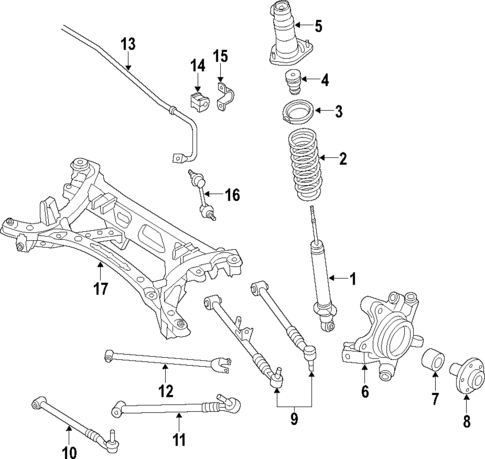 Rear Suspension for 2007 Mazda MX-5 Miata #0