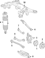 2303204138 - Suspension: Shock Absorber for Mercedes-Benz Image