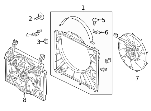 Cooling Fan for 2021 Land Rover Range Rover #0