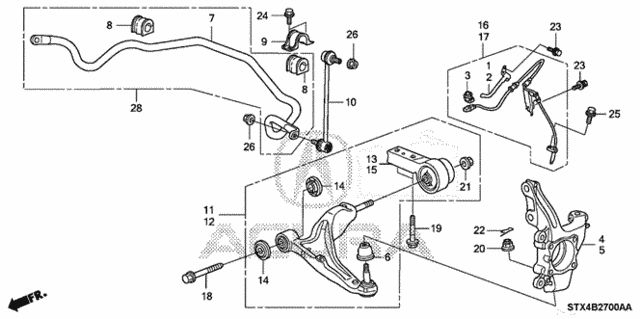 Knuckle for 2012 Acura MDX #0
