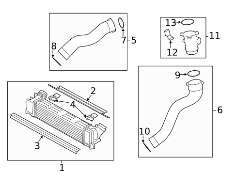 Intercooler for 2017 BMW 328d xDrive #0