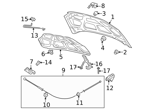Hood & Components for 2011 Chevrolet Aveo5 #0