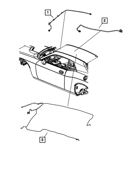 Wiring-Body and Accessories for 2011 Dodge Challenger #2