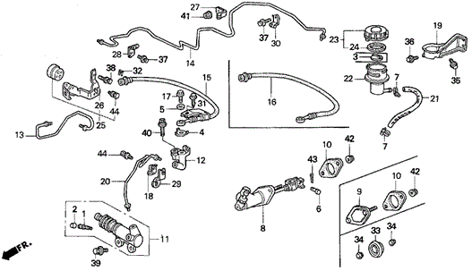 Clutch Master Cylinder for 1993 Honda Prelude #0