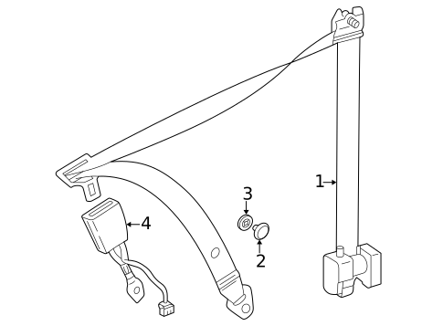 Front Seat Belts for 2003 Mercedes-Benz CL55 AMG #0