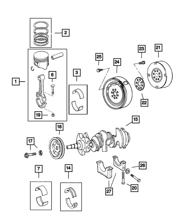 5018606AA - Engine 3.5L Six Cylinder: Torque Converter Package for Mopar Image image