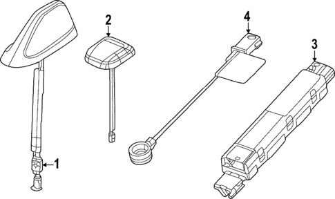Antenna & Radio for 2025 Jeep Grand Cherokee #0