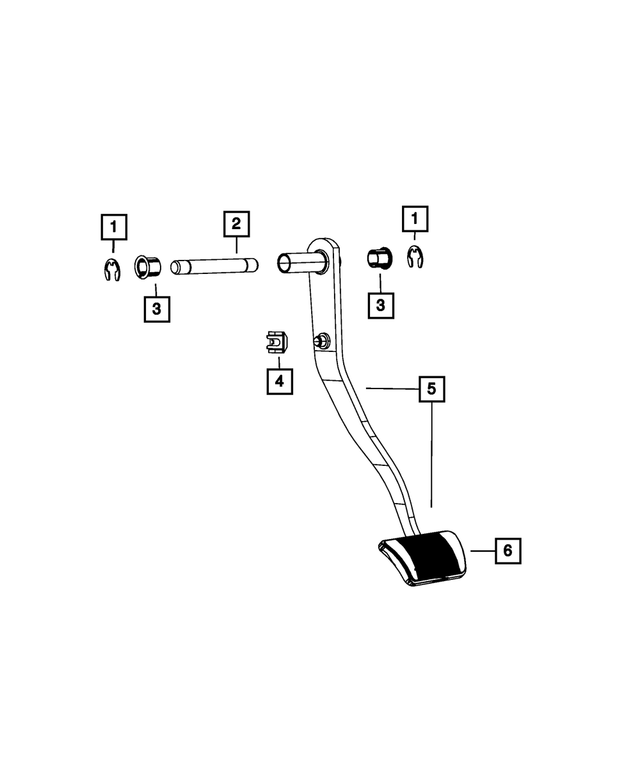 « 52059871AC – Brakes : Frein Pedale Et Semelle pour Mopar Image »