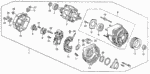 31105PR7A01 - Engine: HOLDER ASSY., BRUSH for Acura Image image