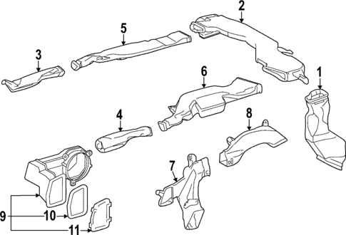 Ducts for 2020 Lexus GX460 #1
