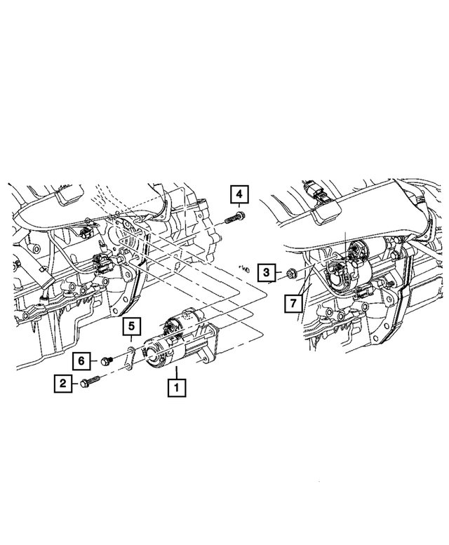 R4727314AB - : Engine Starter, Remanufactured for Mopar Image