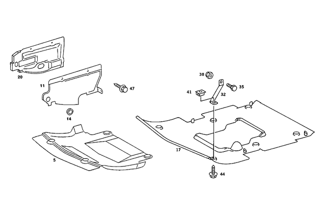 2015244125 - Chassis Sheet Metal: Noise Capsule for Mercedes-Benz: 190E Image image