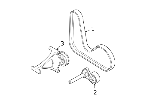 Belts & Pulleys for 2009 Volkswagen Passat #0