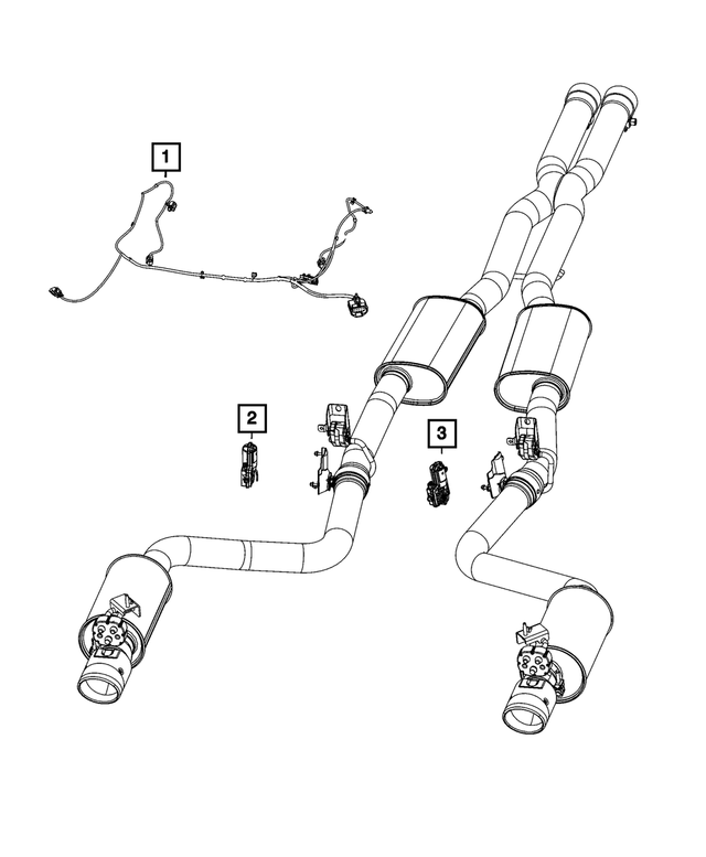 68505893AA - Electrical: Exhaust Valve Actuator, Left for Mopar Image image