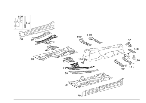 Front Floor for 2012 Mercedes-Benz SL550 #0