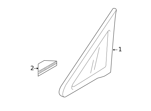 Glass & Hardware for 2011 Mazda CX-7 #1