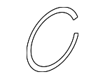 3222800Q0C - Driveline &amp; Axles: Wheel Bearing Snap Ring for Nissan Image