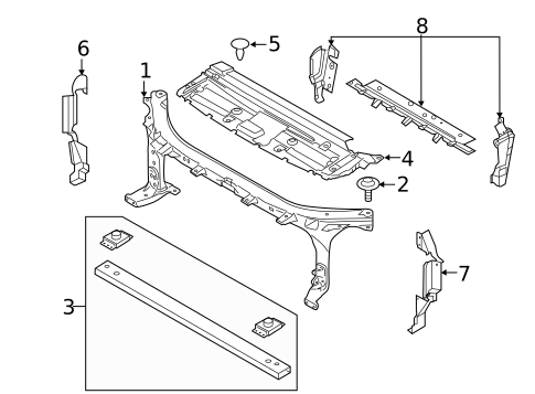 Radiator Support for 2018 Ford F-150 #0