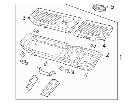 Interior Trim - Cab for 2023 Jeep Gladiator #3