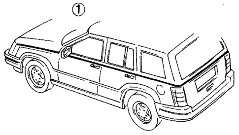 Stripe Tape for 1993 Jeep Grand Cherokee #0