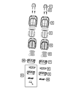 6LY593X7AD - Interior Trim: Front Headrest for Mopar Image