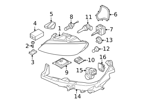 Bulbs - Chassis for 2009 BMW M3 #0