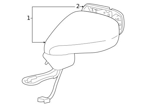 Outside Mirrors for 2009 Lexus LS600h #0